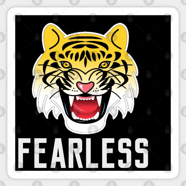 Fearless Sticker by IndiPrintables